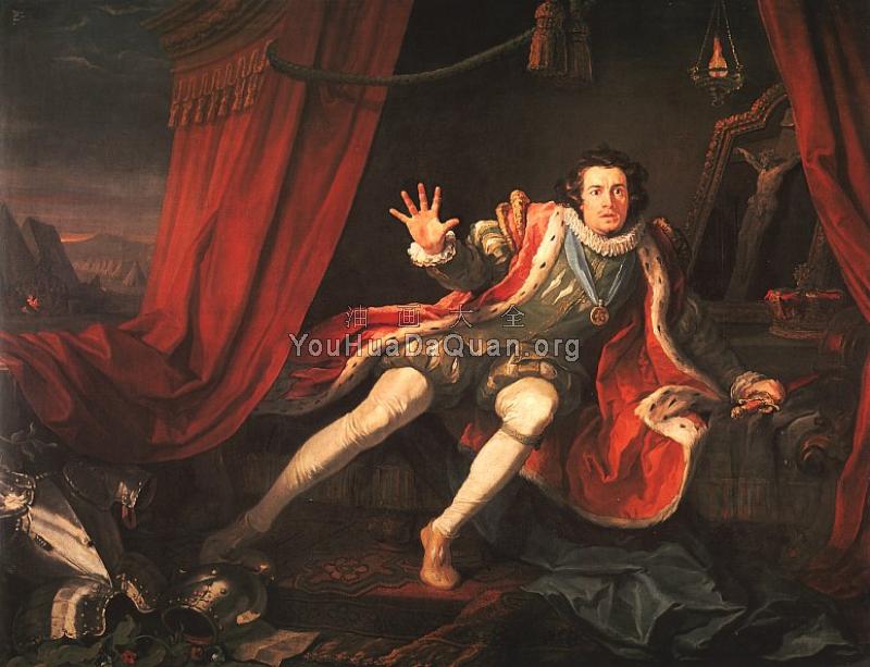 David Garrick as Richard - 威廉·荷加斯